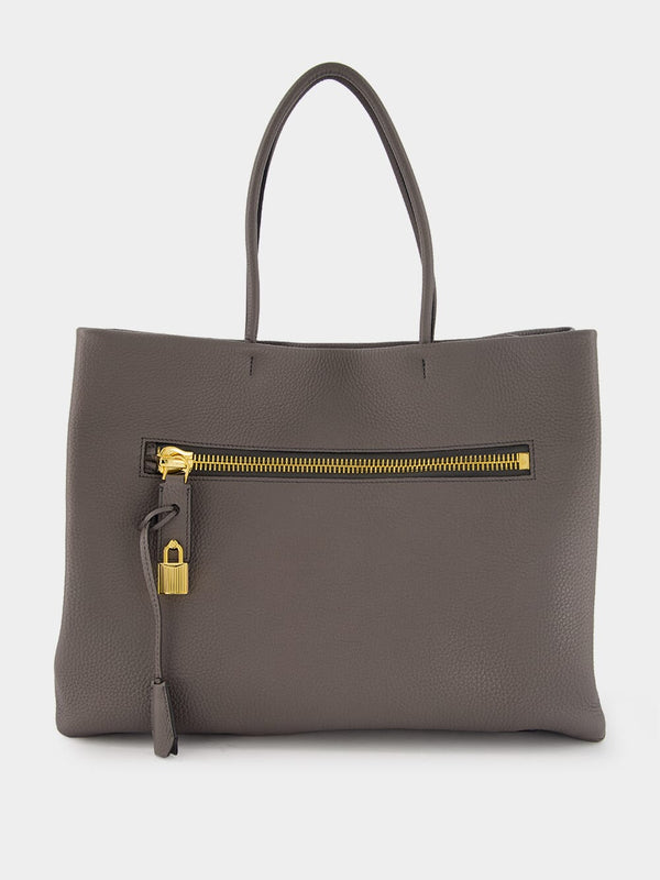 Tom FordGrain Leather Large Tote Bag at Fashion Clinic