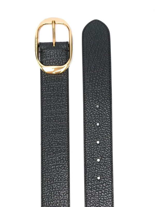 Tom FordGrain leather oval belt at Fashion Clinic