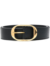 Tom FordGrain leather oval belt at Fashion Clinic