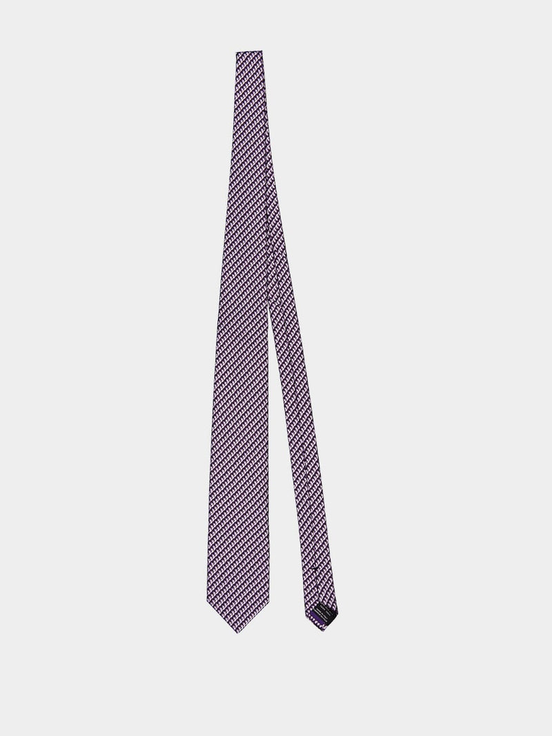 Tom FordHoundstooth-Pattern Silk Tie at Fashion Clinic