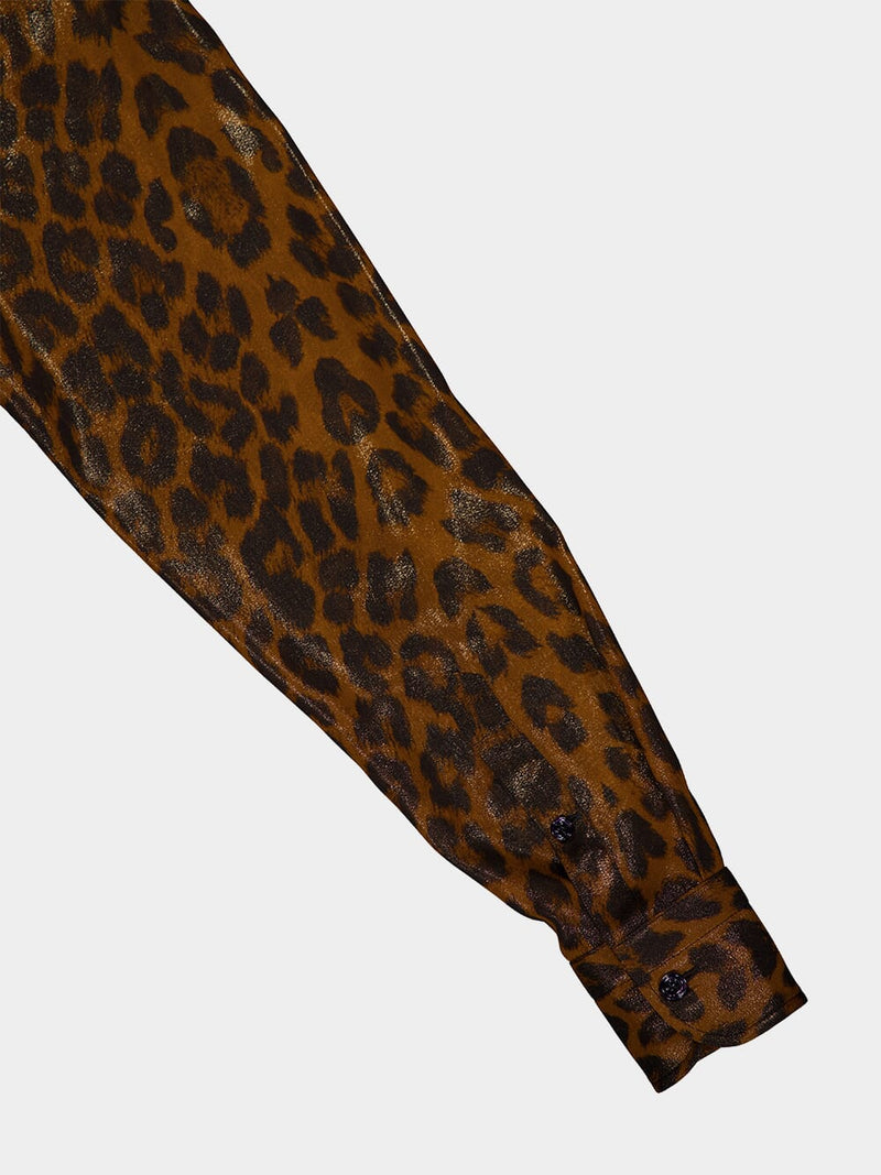 Tom FordLeopard Georgette Shirt at Fashion Clinic