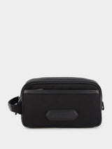 Tom FordLogo-Patch Leather-Piped Small Washbag at Fashion Clinic