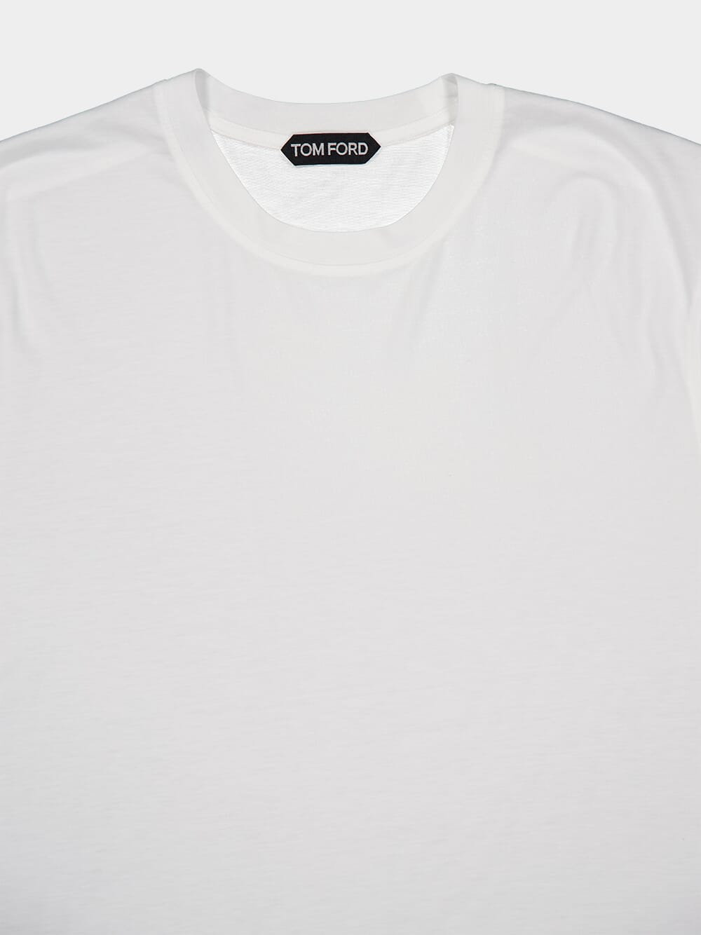 Tom FordLyocell-Cotton White Tee at Fashion Clinic