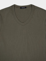 TOM FORDMilitary V-Neck Cotton T-Shirt at Fashion Clinic