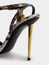 Tom FordPadlock Snakeskin-effect Sandals at Fashion Clinic