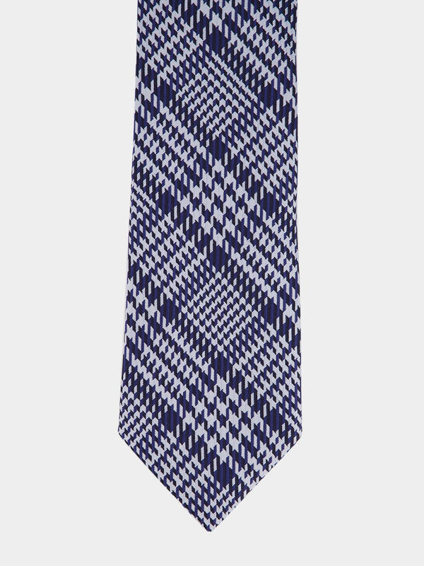 Tom FordPrince Of Wales Blue Tie at Fashion Clinic