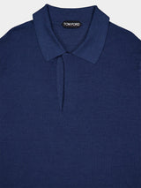 Tom FordSilk-Cotton Textured Polo at Fashion Clinic