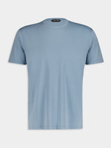 Tom FordSky Blue Crew T-Shirt at Fashion Clinic