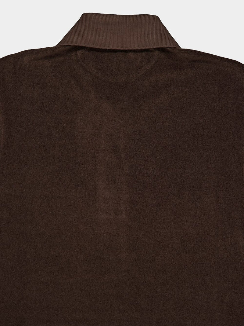 Tom FordTowelling Brown Polo Shirt at Fashion Clinic