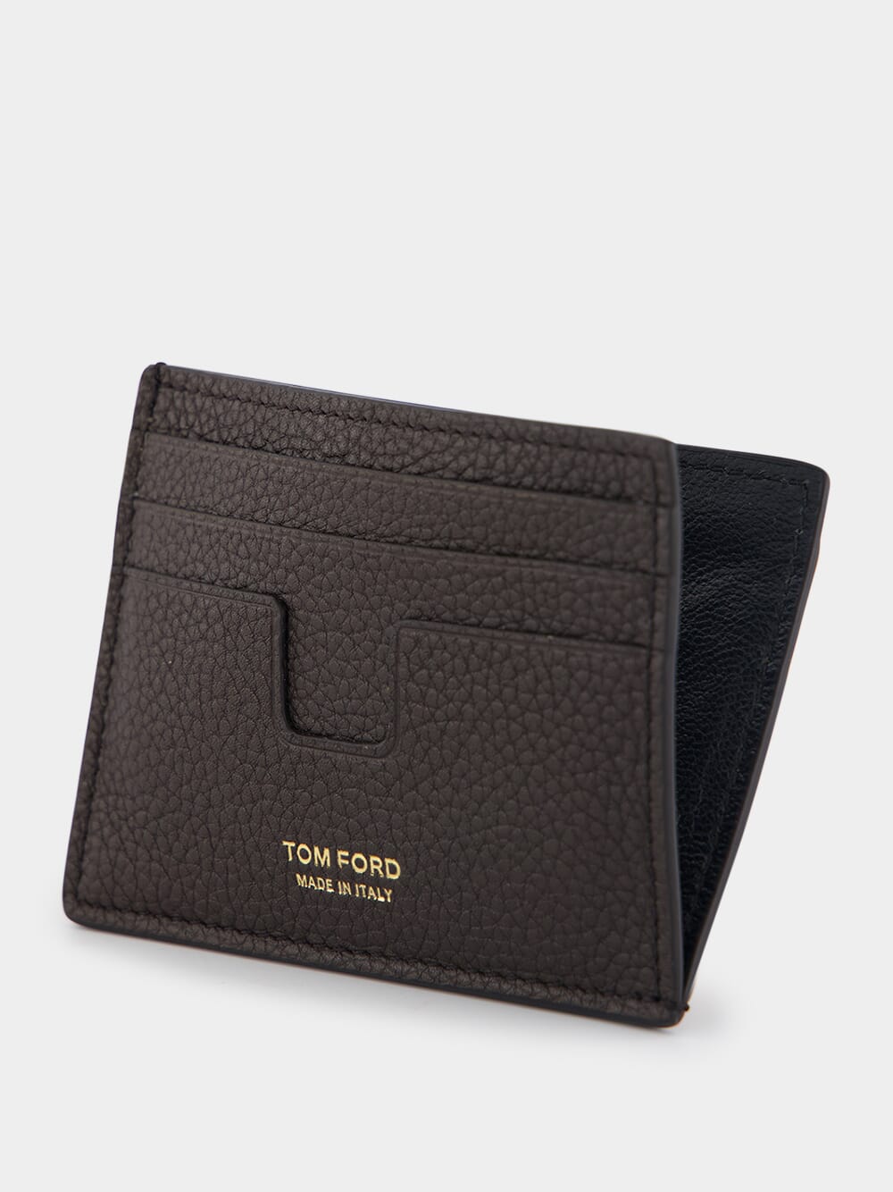 Tom FordTwo-Tone Grain Leather Classic Cardholder at Fashion Clinic