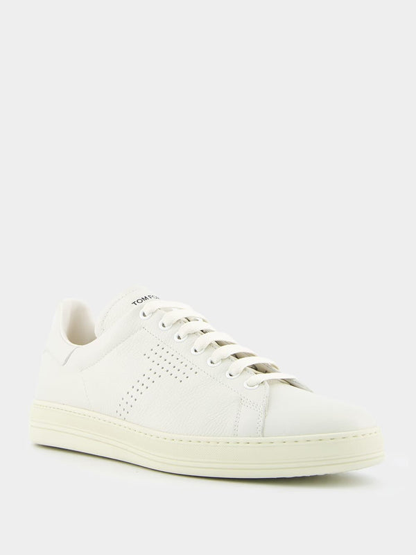 Tom FordWarwick Grained Leather Sneakers at Fashion Clinic