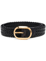 Tom FordWoven leather oval belt at Fashion Clinic