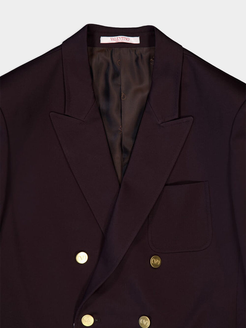 Valentino GaravaniDouble-Breasted Jacket In Stretch Cotton at Fashion Clinic
