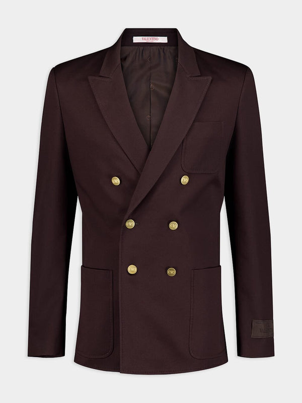 Valentino GaravaniDouble-Breasted Jacket In Stretch Cotton at Fashion Clinic