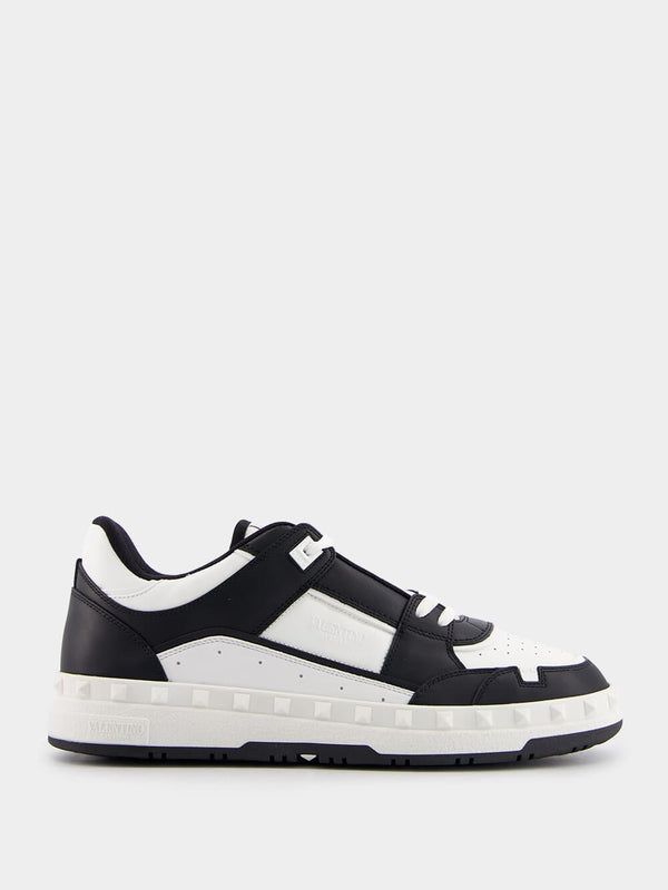 Valentino GaravaniFreedots Low-Top Leather Sneakers at Fashion Clinic