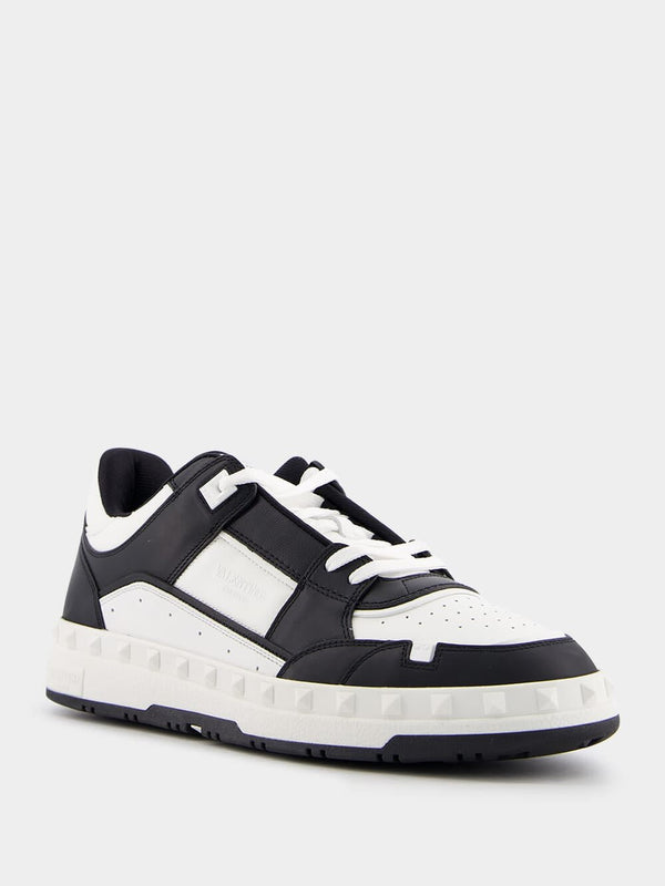 Valentino GaravaniFreedots Low-Top Leather Sneakers at Fashion Clinic
