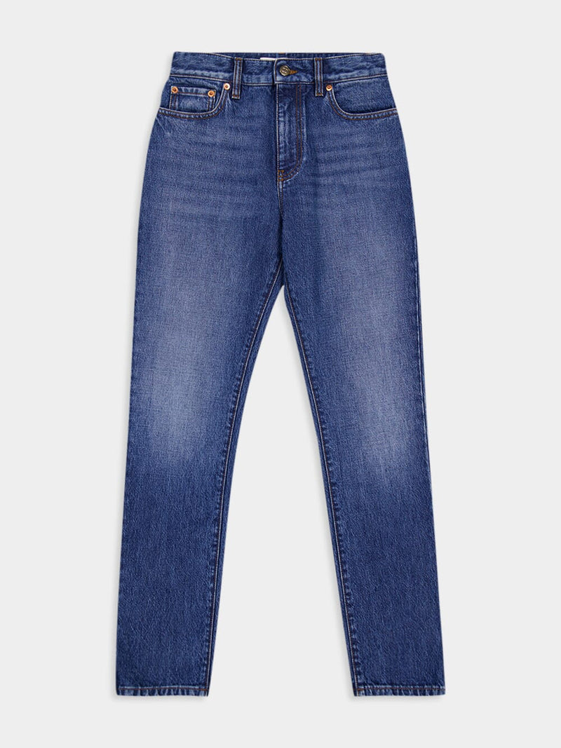 Valentino GaravaniMid-Rise Slim-Fit Cotton Jeans at Fashion Clinic