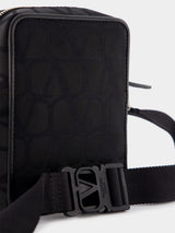 Valentino GaravaniSmall Black Iconographe Nylon Shoulder Bag at Fashion Clinic