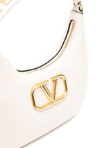Valentino GaravaniStud Sign Leather Shoulder Bag at Fashion Clinic
