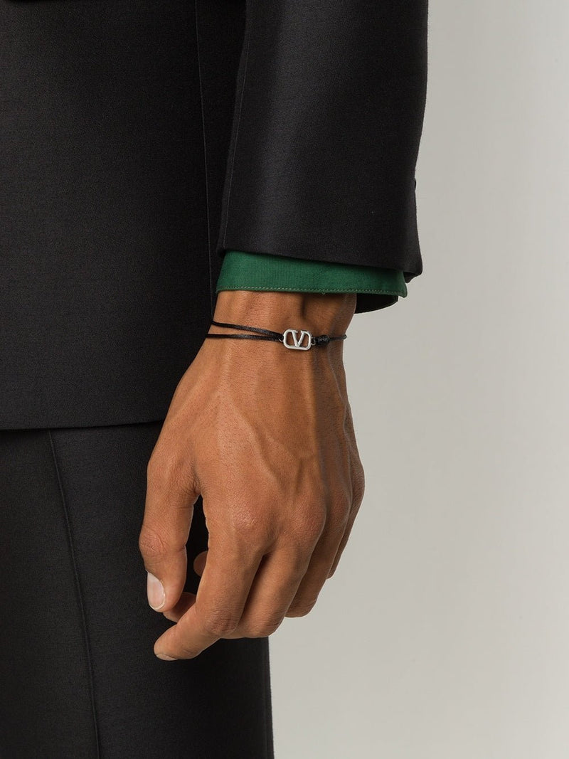 Valentino Garavani VLogo bracelet for Men - Green in UAE | Level Shoes