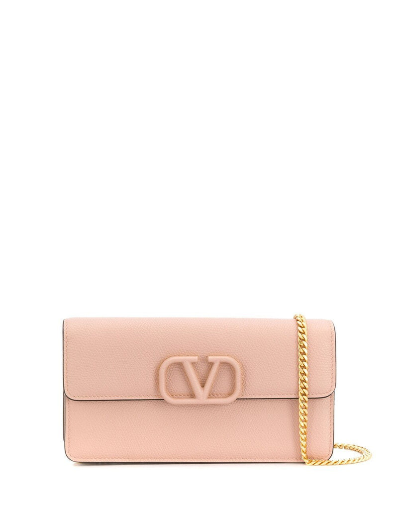 Valentino GaravaniVLogo Signature Wallet with Chain at Fashion Clinic