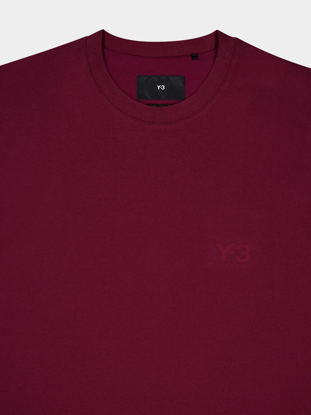 Y-3Burgundy Logo Cotton-Jersey T-Shirt at Fashion Clinic