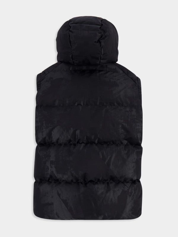 Y-3Hooded Puffer Vest at Fashion Clinic