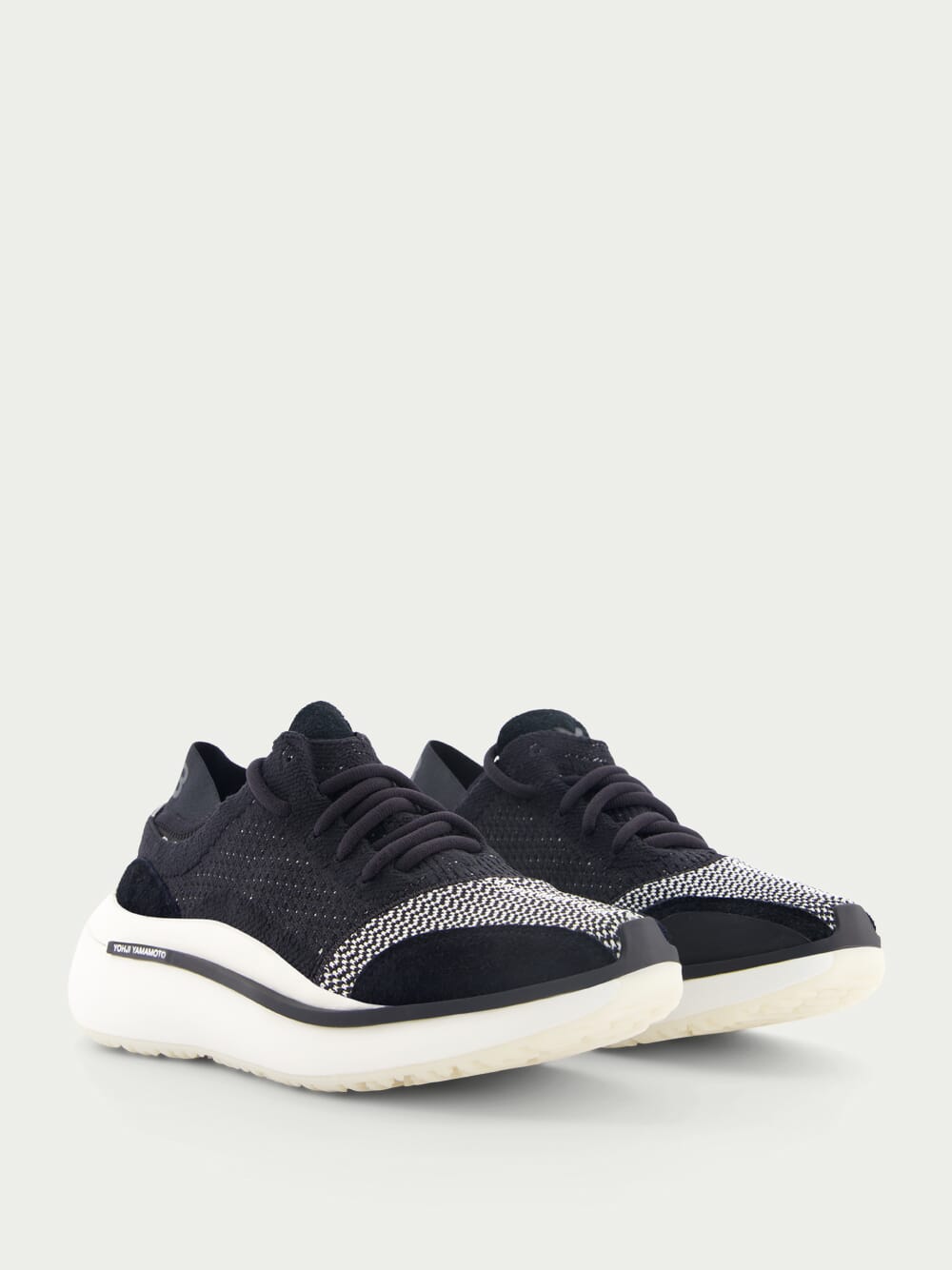 Y-3L-Top Qisan Knit Sneakers at Fashion Clinic
