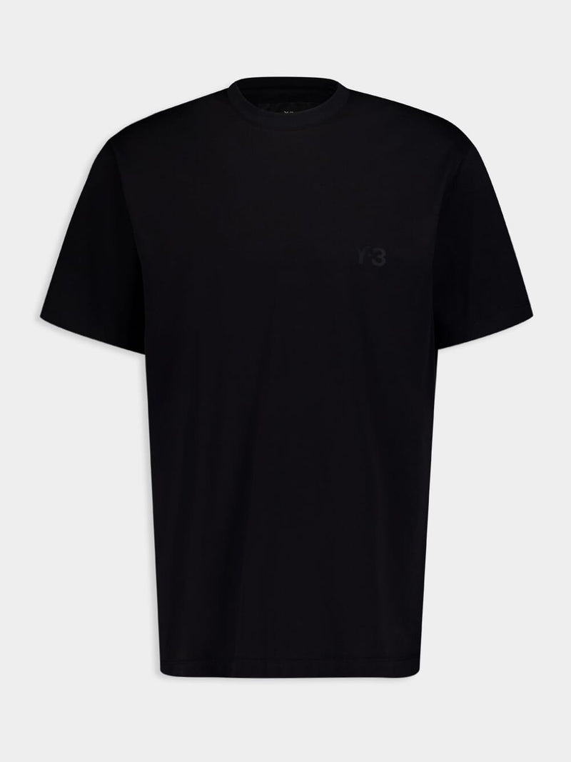 Y-3Relaxed Fit Black Tee at Fashion Clinic