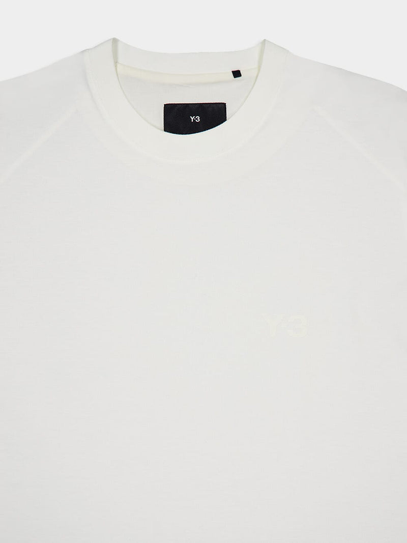 Y-3Relaxed Fit White Tee at Fashion Clinic