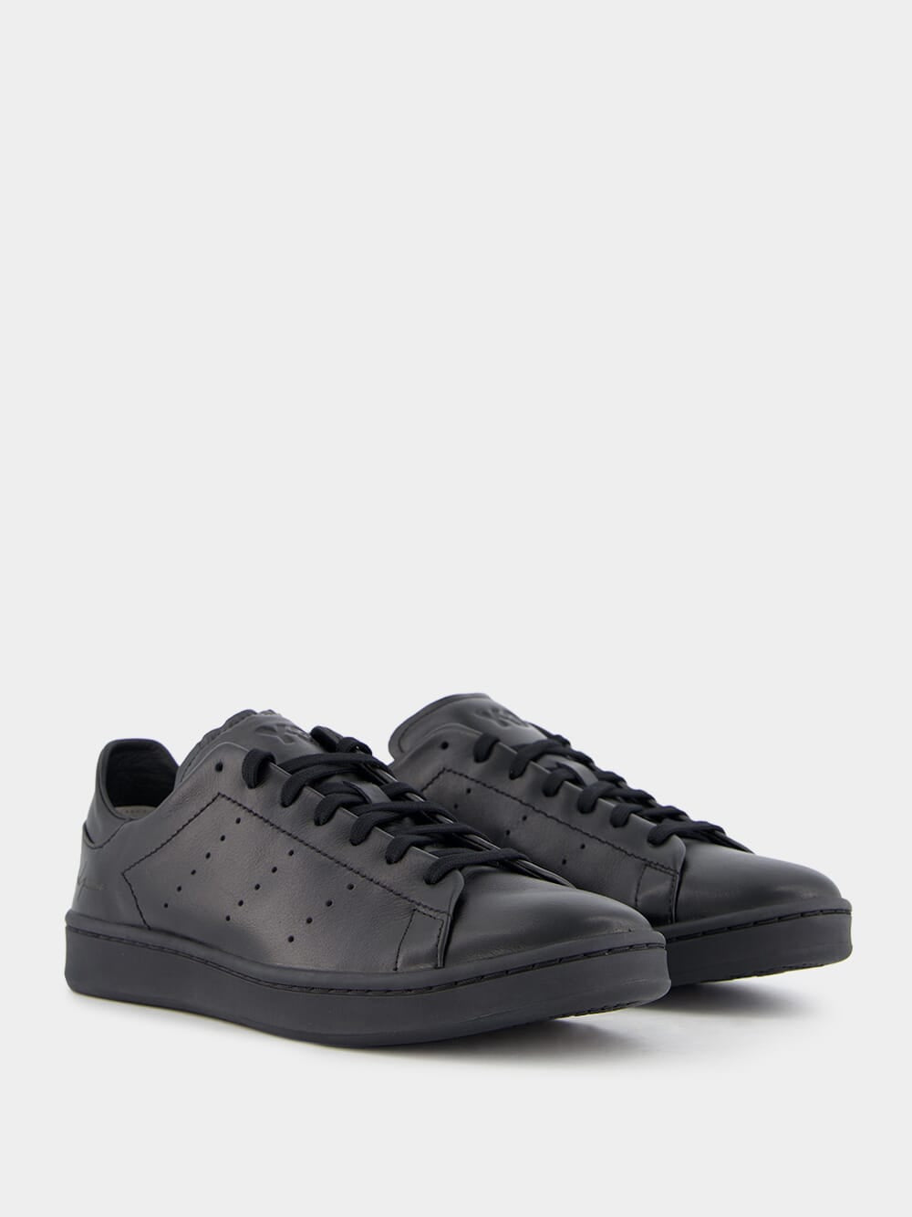 Y 3 Stan Smith Black Leather Sneakers Fashion Clinic