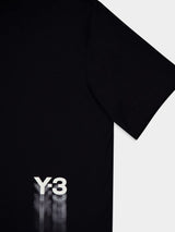 Y-3Y-3 Logo Black Graphic Tee at Fashion Clinic